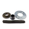 Electric Scooter No-Teeth Flywheel with 27mm Adapter and 55T Sprocket with 106L 25H Chain view 1