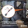 Marine Tech Tools Yamaha 3 Pin Test Harness, Yamaha Equivalent Part Number: YB-06846, 90890-06486, Checks Rectifier Regulator for Continuity, Securely Connects Multimeter Probes view 2