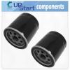 2-Pack AM107423 Oil Filter Replacement for Kawasaki FX751V AS07 4 Stroke Engine - Compatible with 49065-2071 49065-7010 Oil Filter view 2
