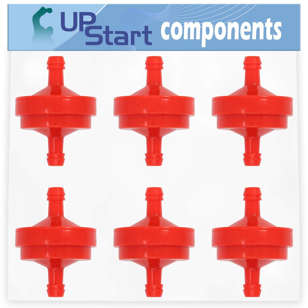 UpStart Components 6-Pack 394358 Fuel Filter Replacement for MTD BS-298090S - Compatible with 298090S Fuel Filter 150 Micron