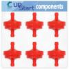 UpStart Components 6-Pack 394358 Fuel Filter Replacement for MTD BS-298090S - Compatible with 298090S Fuel Filter 150 Micron view 1