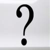 Minglewood Trading White - Question Mark Vinyl Decal - Punctuation - Die Cut Sticker - 8w x 15h inches view 2