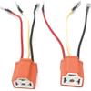 2 pack H4 9003 HB2 3 pin adapter Wiring Harness Sockets for 4x6 7x6 5x7 inch Sealed Beam Car Truck Headlights Pickup Heavy Duty Headlamp view 1