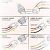 2 pack H4 9003 HB2 3 pin adapter Wiring Harness Sockets for 4x6 7x6 5x7 inch Sealed Beam Car Truck Headlights Pickup Heavy Duty Headlamp view 3