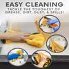 Solid Multipurpose Plush Microfiber Cleaning Cloth Towel for Household, Car Washing, Drying & Auto Detailing - 11" x 22" (6) view 4