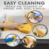 Solid Multipurpose Plush Microfiber Cleaning Cloth - Cleaning Towel for Household, Car Washing, Drying & Auto Detailing - 12" x 12" (Yellow, 12) view 4