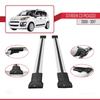 accessorypart Compatible with Citroen C3 Picasso 2008-2017 Fly Model Car Roof Rack Cross Bar Gray Aluminium 2 Bars view 3