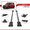 accessorypart Compatible with Skoda Yeti (5L) 2009-2017 Fly Model Car Roof Rack Cross Bar Gray Aluminium 2 Bars view 3