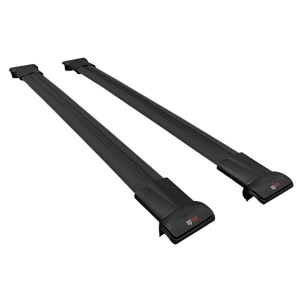 accessorypart Compatible with Skoda Yeti (5L) 2009-2017 Fly Model Car Roof Rack Cross Bar Black Aluminium 2 Bars