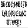 Minglewood Trading Black - Old English Letter Vinyl Decal - Initial Tattoo Script Lettering - Die Cut Sticker - 12h inches view 3
