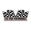 2X Engine, Window, Air Cleaner Decal Sticker, 392 High Performance Compatible with Chrysler Dodge Hemi Stroker Motor V8 Race Pro Street Or Muscle Car, 5 1/2 x 2 1/4 inch view 2
