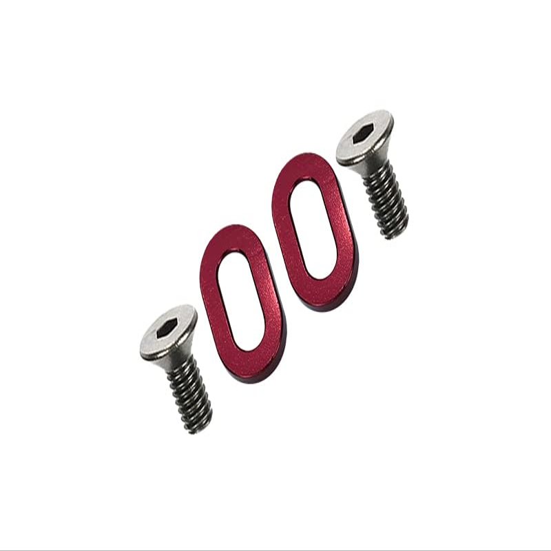 Kyosho Motorcycle NSR500 Upgrade Parts Aluminum Oval Washer For Gear Box - 2Pcs Red