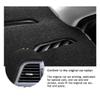 MAITE Fit for Mitsubishi Outlander 2014-2020 Car Dashboard Cover Dash Mat with Silicone Non-Slip Bottom, Anti-Glare Black Line view 3