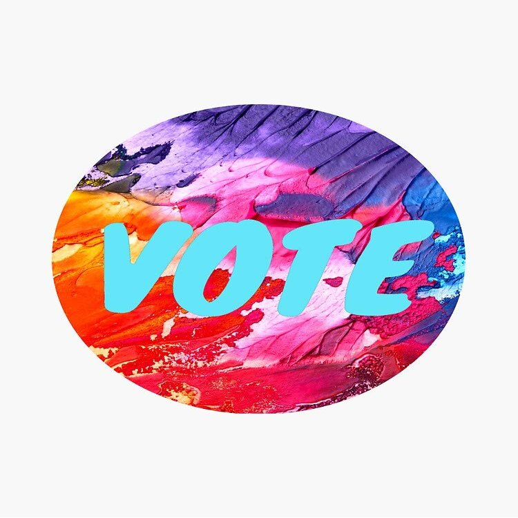 MAGNET Vote Political Politics Activism Activist Feminist Feminism Watercolor Democratic Republican Libertarian Vote in the Election 2018 Magnetic Vinyl Car Bumper Sticker 5"