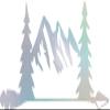NBFU Mountain Pine Tree Forest Arrow (Hologram) (Set Of 2) Premium Waterproof Vinyl Decal Stickers For Laptop Phone Accessory Helmet Car Window Bumper Mug Tuber Cup Door Wall Decoration view 1