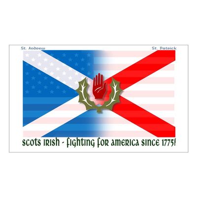 CNW Studio Scots-Irish - Fighting for America Decal Vinyl Bumper Sticker 5"