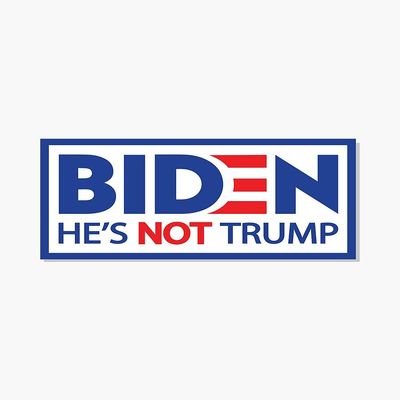 MAGNET Joe Biden, he's not Trump Magnetic Vinyl Car Bumper Sticker 5"