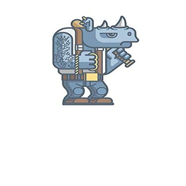 Magnet Thug Rhino Car Magnetic Vinyl Bumper Sticker 5'' x 4''
