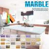 JDMBESTBOY 5FT x 15FT Free Tool Kit Faux Gloss Marble Granite Vinyl Furniture Kitchen Cabinets Counter Top Wrap Roll Home Decor Cover Decal Adhesive Film D40 view 1