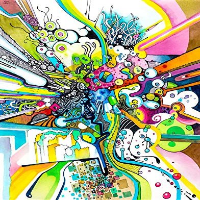 Magnet Tubes of Wonder - Abstract Watercolor + Pen Illustration Car Magnetic Vinyl Bumper Sticker 5'' x 4''