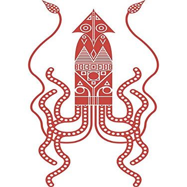 Magnet Squid Car Magnetic Vinyl Bumper Sticker 5'' x 4''