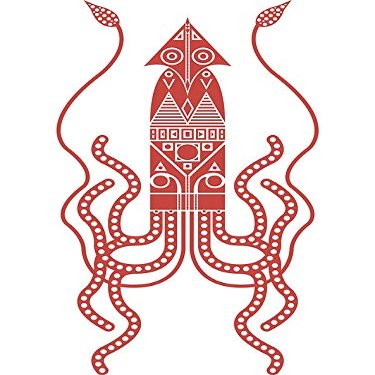 Magnet Squid Car Magnetic Vinyl Bumper Sticker 5'' x 4''