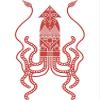 Magnet Squid Car Magnetic Vinyl Bumper Sticker 5'' x 4'' view 1