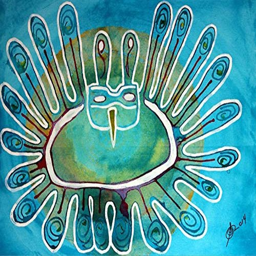 Magnet Kachina was a Dancer Original Painting Car Magnetic Vinyl Bumper Sticker 5'' x 4''