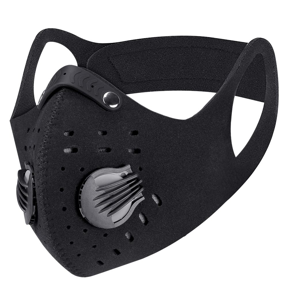 PISIQI Dust Mouth Face Cover Half Face Sports Face Protections Anti Dust Face Mouth Riding Cover with Valve Reusable Breathing Lightweight Face Shield Outdoor Facial for Men and Women