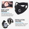 PISIQI Dust Mouth Face Cover Half Face Sports Face Protections Anti Dust Face Mouth Riding Cover with Valve Reusable Breathing Lightweight Face Shield Outdoor Facial for Men and Women view 2