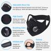 PISIQI Dust Mouth Face Cover Half Face Sports Face Protections Anti Dust Face Mouth Riding Cover with Valve Reusable Breathing Lightweight Face Shield Outdoor Facial for Men and Women view 3