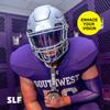 SLEEFS Football Helmet Visor [Purple Bifrost Rainbow] - Tinted Professional Football Visor/Shield - Fits Youth & Adult Helmets - Includes Quick Visor Clips + Microfiber Travel Bag view 2