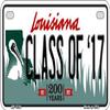 SMART BLONDE Class of 17 Louisiana Novelty Metal Motorcycle Plate MP-6204 view 1