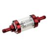 Universal Inline Glass View Clear-View Glass Replacement Fuel Filter(Red) view 1