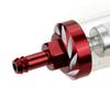 Universal Inline Glass View Clear-View Glass Replacement Fuel Filter(Red) view 2