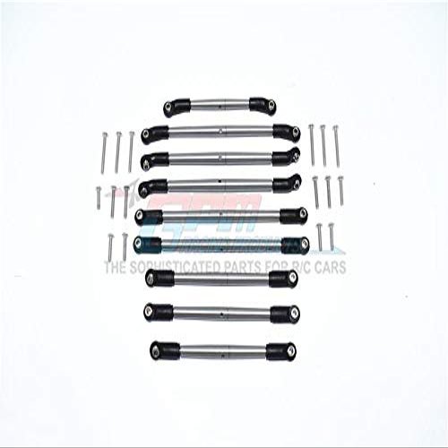 Axial SCX10 III AXI03007 Upgrade Parts Stainless Steel Adjustable Tie Rods - 25Pc Set