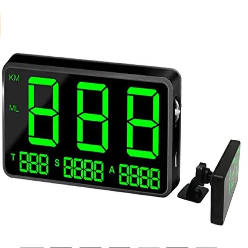 ELING Universal GPS Head Up Display Speedometer with Odometer Car Digital Speed Display MPH Over Speed Alarm Car Clock for All Vehicles C80