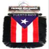 Puerto Rico flags for cars accessories sticker decals Puerto Rican PR homes Quality made banderas para autos small mini Banner hanging window car flags accessory for men women (Classic PR) view 1