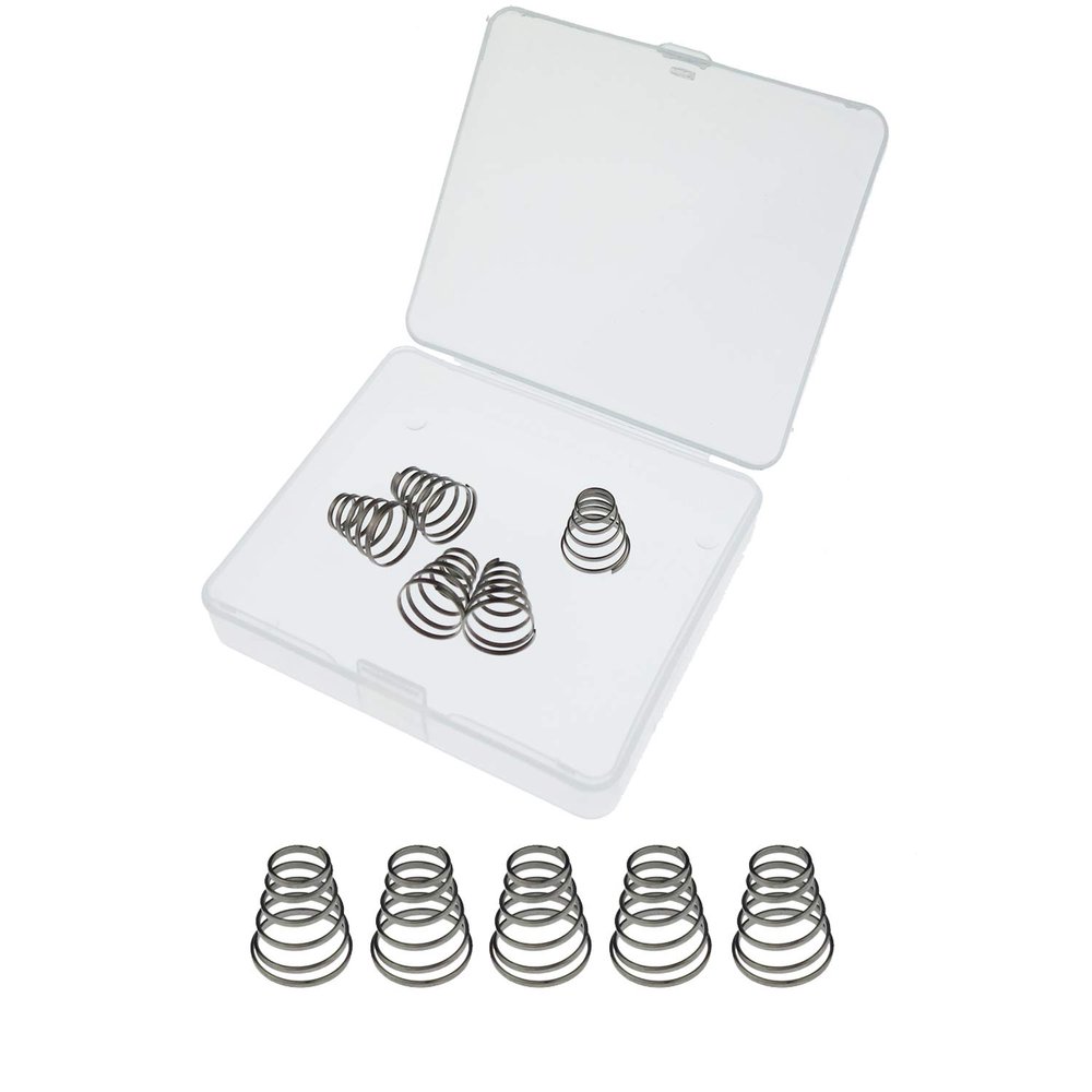 Kasteco 10 Pack 304 Stainless Steel Universal Quick Release Bike Wheel Skewer Springs with Storage Box