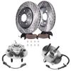 Detroit Axle - Front Wheel Bearing Hubs Brake Kit for 09-11 Dodge Ram 1500 view 1
