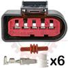 Ballenger Motorsports - 5 Way MAF Mass Air Flow Connector Plug Kit Replacement for VW, Audi, & European Applications (Compatible with VW # 1J0 973 775 A) view 2
