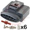 Ballenger Motorsports - 5 Way MAF Mass Air Flow Connector Plug Kit Replacement for VW, Audi, & European Applications (Compatible with VW # 1J0 973 775 A) view 3