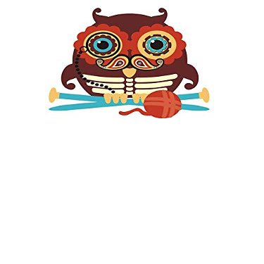 Magnet Knitting Needles owl Paisley Mustache Steampunk Skeleton Car Magnetic Vinyl Bumper Sticker 5'' x 4''