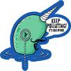 Magnet Evil Narwhal Favors Global Warming Car Magnetic Vinyl Bumper Sticker 5'' x 4'' view 1
