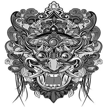 Magnet Mask Black & White Car Magnetic Vinyl Bumper Sticker 5'' x 4''