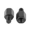 F FIERCE CYCLE 5pcs 10mm LH to 8mm RH Black Motorcycle Rearview Mirrors Adapter Bolt Screw view 3