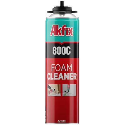 Akfix 800C Insulation Spray Foam Gun Cleaner - Great Sealant Remover, Dissolves Spray Polyurethane Foam | 1 Pack, 16.9 oz. | Foam Gun NOT Included