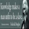 Knowledge Makes a Man Unfit to Be a Slave - Frederick Douglass - Magnetic Bumper Sticker/Decal Magnet (10.5 X 3) view 1