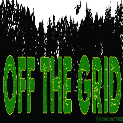 Off The Grid - Magnetic Bumper Sticker/Decal Magnet (10.5 X 3)