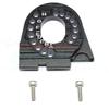 GPM TRAXXAS-1/10 TRX4 Defender Trail Crawler/TRX-6 MERCEDES-BENZ-88096-4 Aluminum Motor Mount Plate with Heat Sink FINS - 3PC Set (Black) view 1